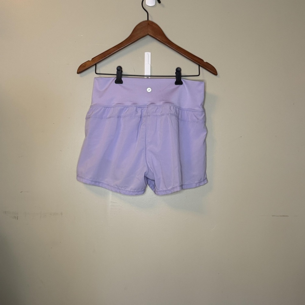 Joe Fresh Shorts Womens M Purple Athletic Lined Elastic Waist Gym Activewear